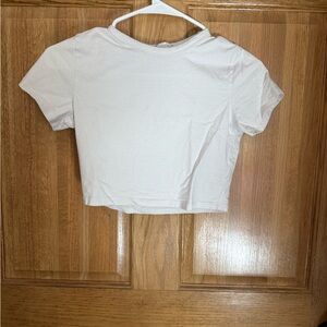 Organic cotton White Women's Crop Top